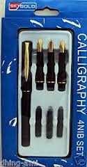 Calligraphy Pen 4 Nib Set- 1 Pack - Toy Temple