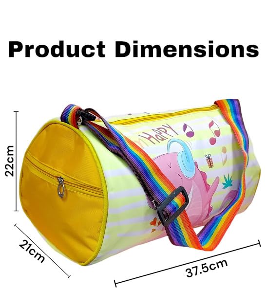Premium Quality Duffle Bag, Dinosaur Duffle Bag (1 pcs) Multipurpose Travel Bag for Girls/Boys, Gym Bag, Outside Picnic Travelling Bag with Shoulder Strap, Picnic Bag, Spots Bag for Boys Unicorn Dino Space theme available - Toy Temple