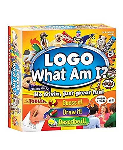 LOGO What Am I Family Board Game to Guess Draw and Describe Christmas Gifts for Adults and Kids Suitable from 8+ Years Multicolor