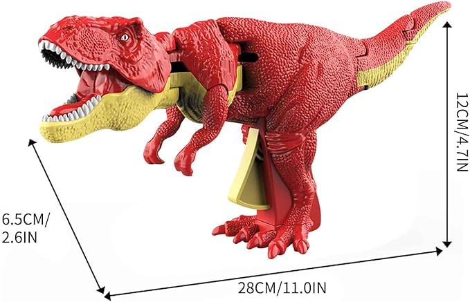 Dinosaur Toy Gun & Musical Toy Gun for Kids with Biting Roaring Function, Simulation Sound Effect Will Shake Head Swing Tail - Toy Temple