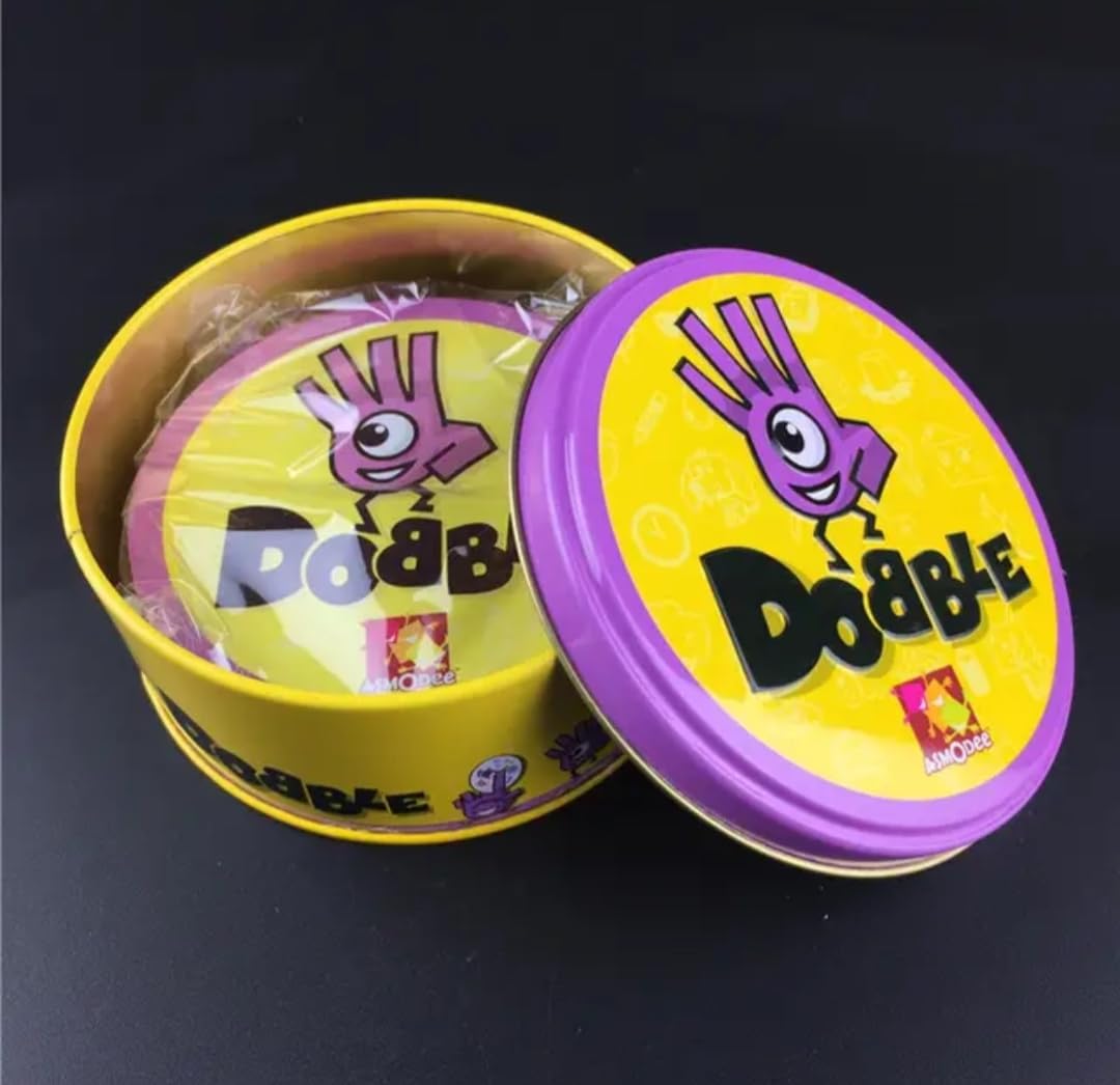 Dobble or Spot it- Strategy Game, Family Card Game, 2-8 Player Game, for 6 Years and Above, Teen, Multicolor - Toy Temple