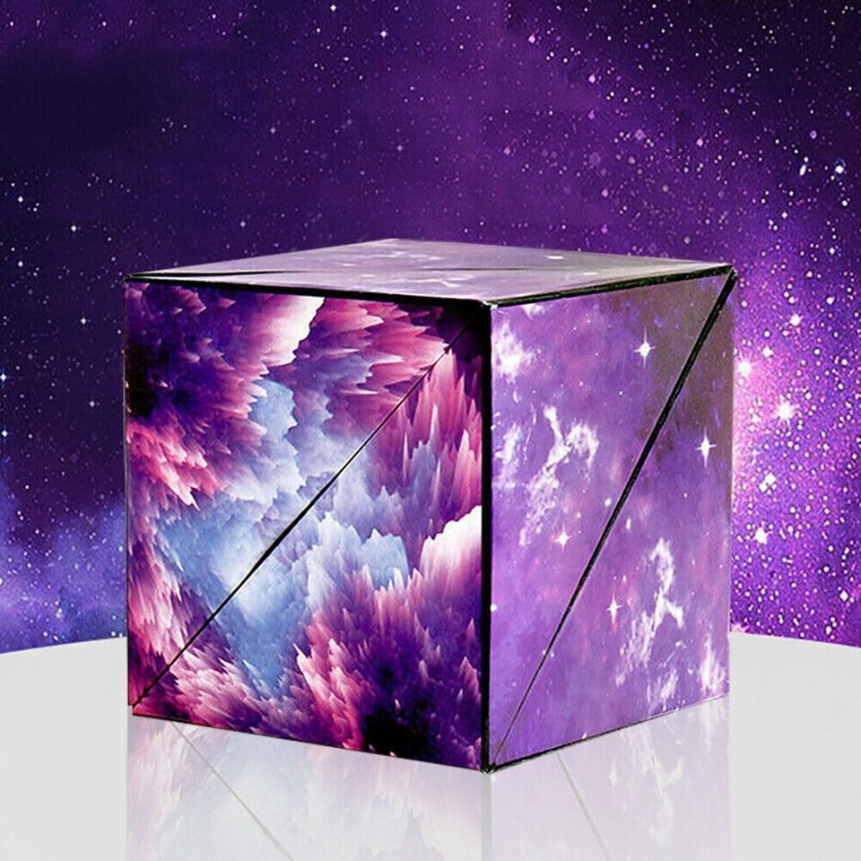 Magic Cube 72 Shape Shifting Puzzle Box - Magnetic Cube Puzzle Fun Cube - Fidget Cube Mind-Challenging Fun Game Magnetic Cube - Toy Temple