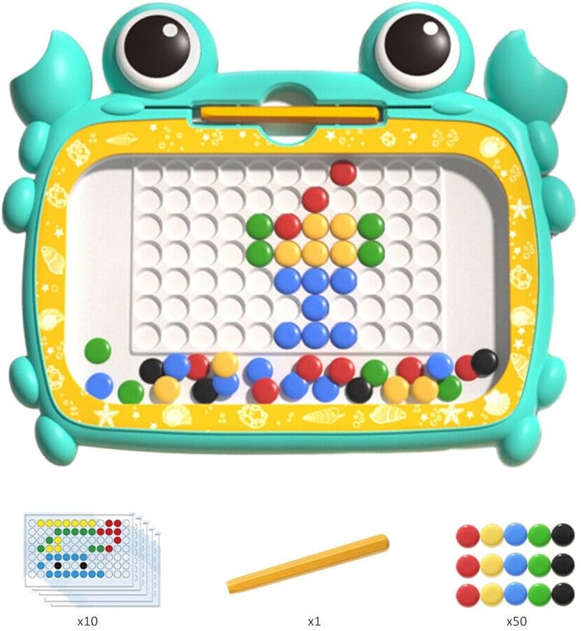 Crab Magnetic Drawing Board with Pen & Beads Kids Educational Toys - Toy Temple