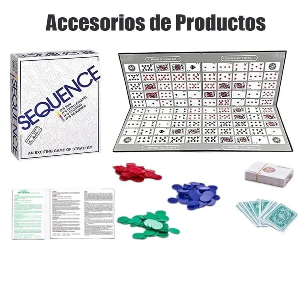 Sequence Board Game | Family Card Game for Adults Kids Sequence Game Party & Fun Board Game