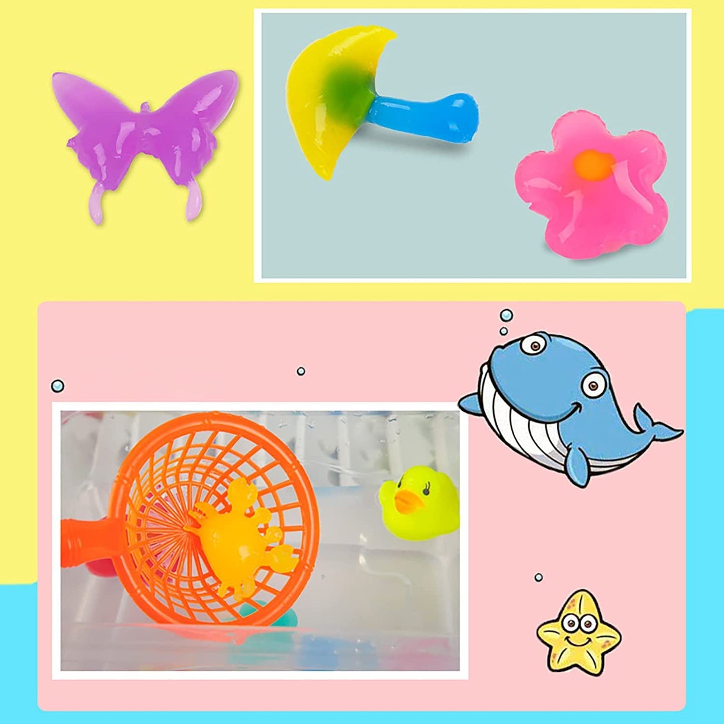 Magic Water Elf Toy Kit 3D Handmade Water Toy, Aqua Fairy Toy Set for Kids(4Pcs Bottle & 4Pcs Mold)