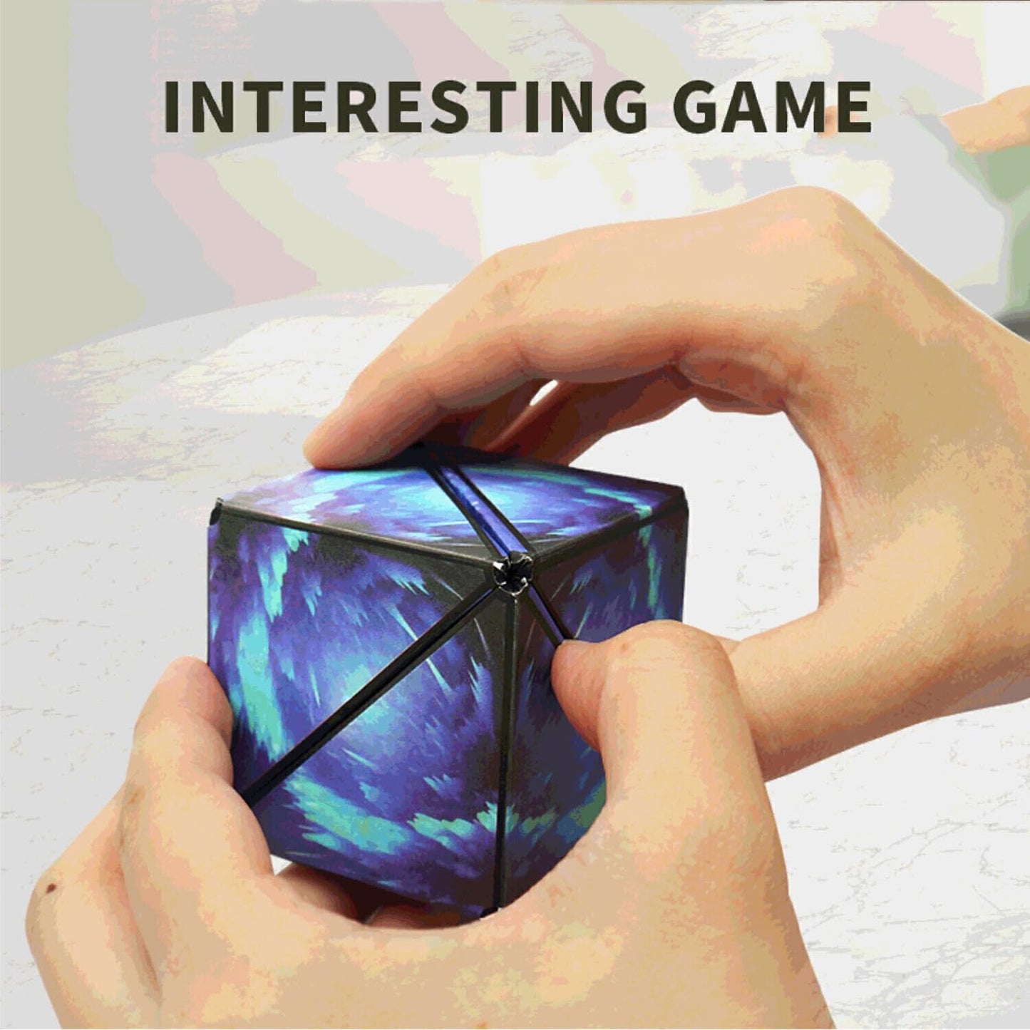 Magic Cube 72 Shape Shifting Puzzle Box - Magnetic Cube Puzzle Fun Cube - Fidget Cube Mind-Challenging Fun Game Magnetic Cube - Toy Temple