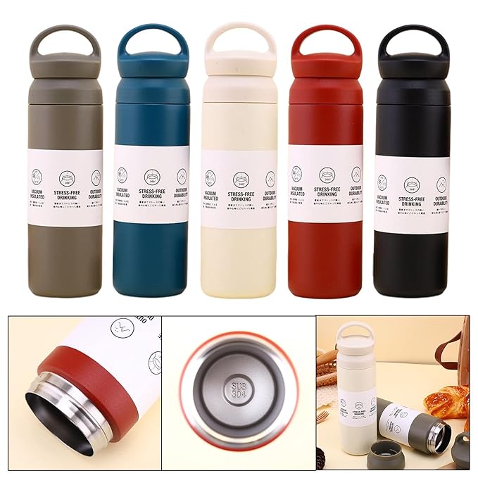 Thermal Flask Heat Preservation Mug Insulated Bottle for Biking Black | Sporting Goods | Outdoor Sports | Camping & | Water Bottles & Hydration | Canteens, Bottles & Flask