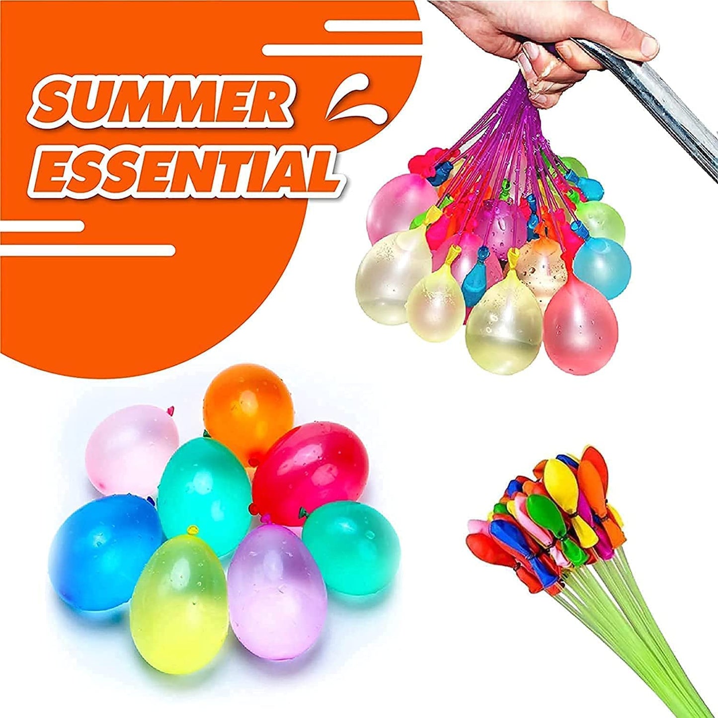 ToyTemple Holi Water Balloon | Automatic Fill And Tie Magic Water Balloons | Set of 3 Bunch | 111 Balloons | Multicolour Avengers Hulk Spiderman Frozen theme