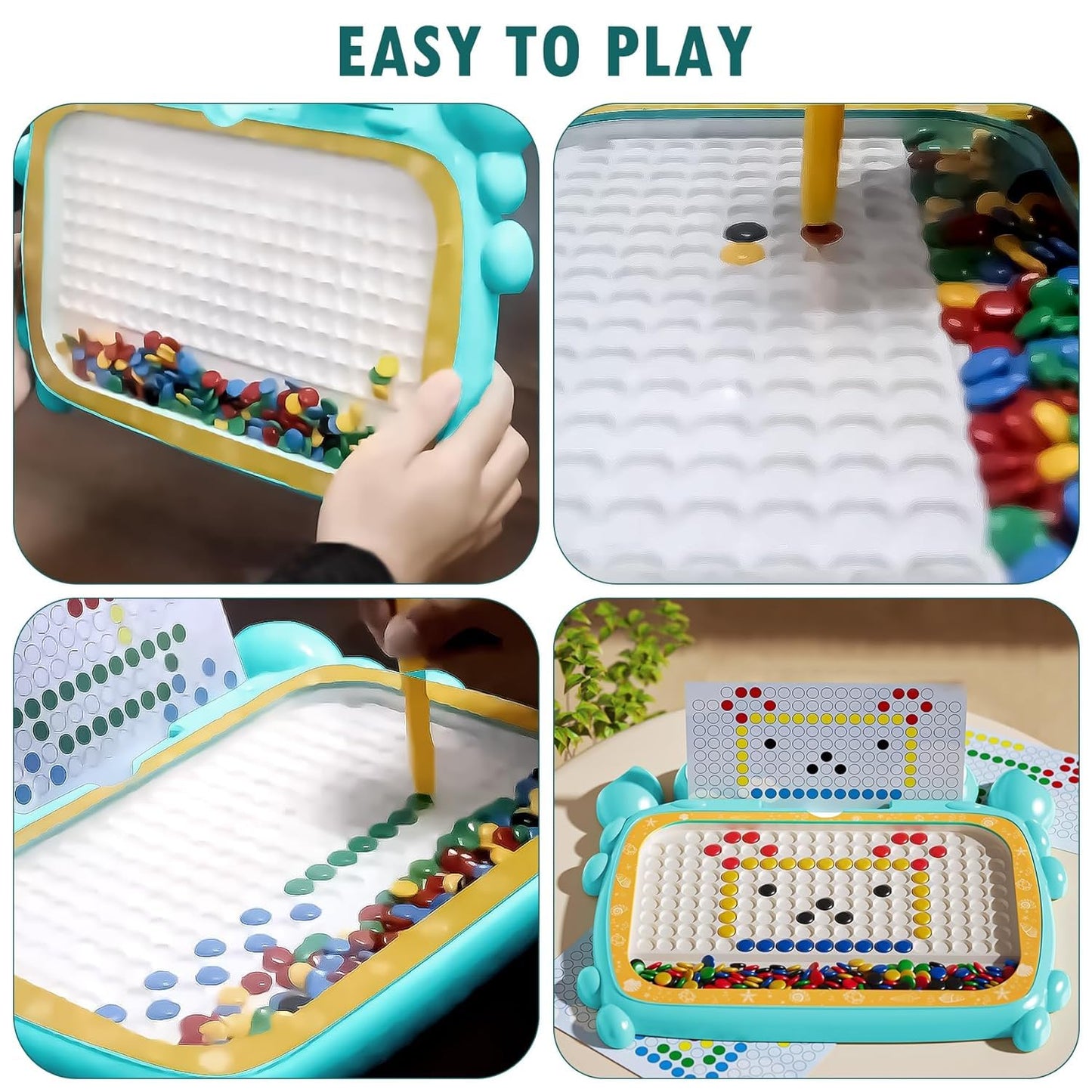 Crab Magnetic Drawing Board with Pen & Beads Kids Educational Toys - Toy Temple