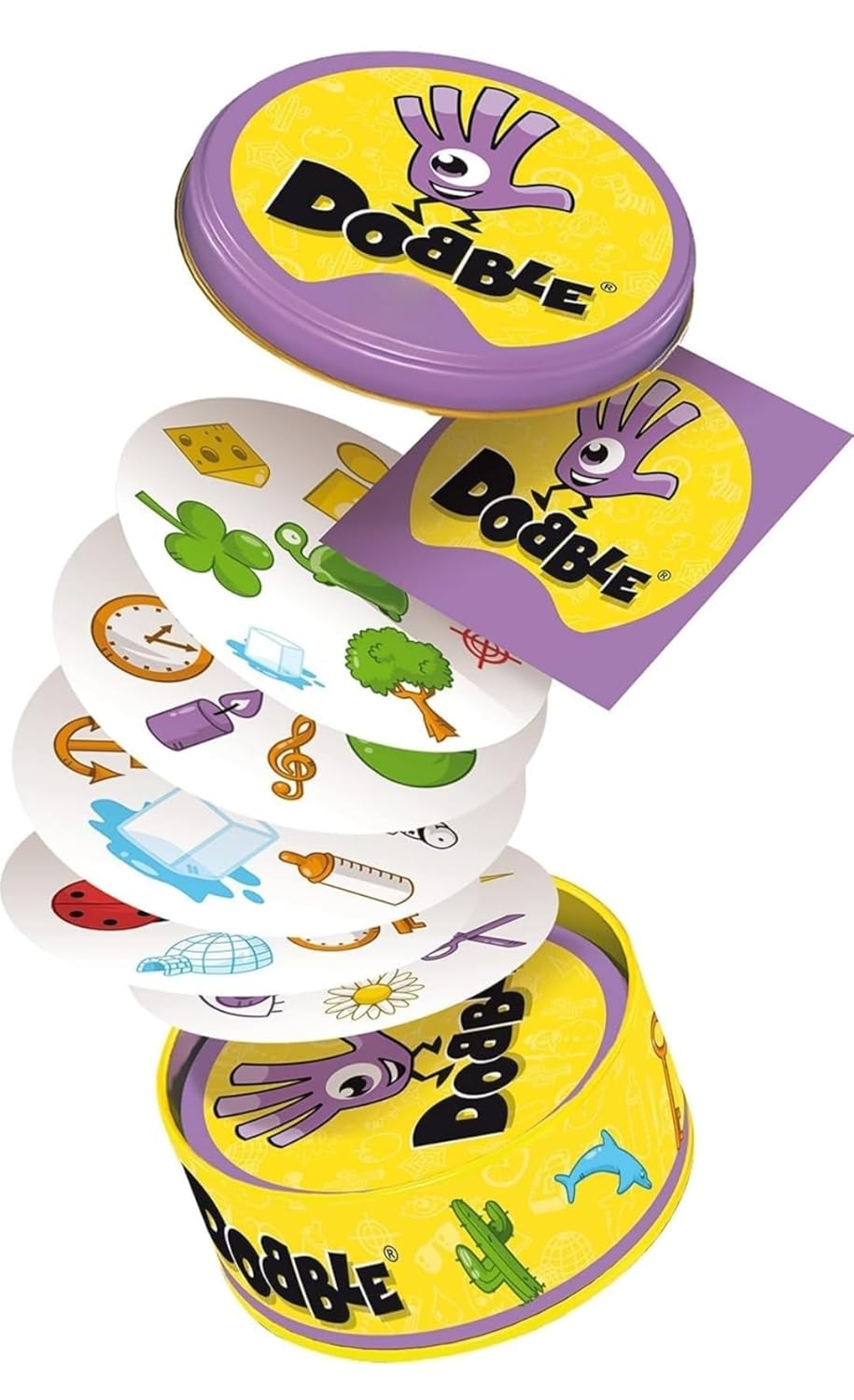 Dobble or Spot it- Strategy Game, Family Card Game, 2-8 Player Game, for 6 Years and Above, Teen, Multicolor - Toy Temple