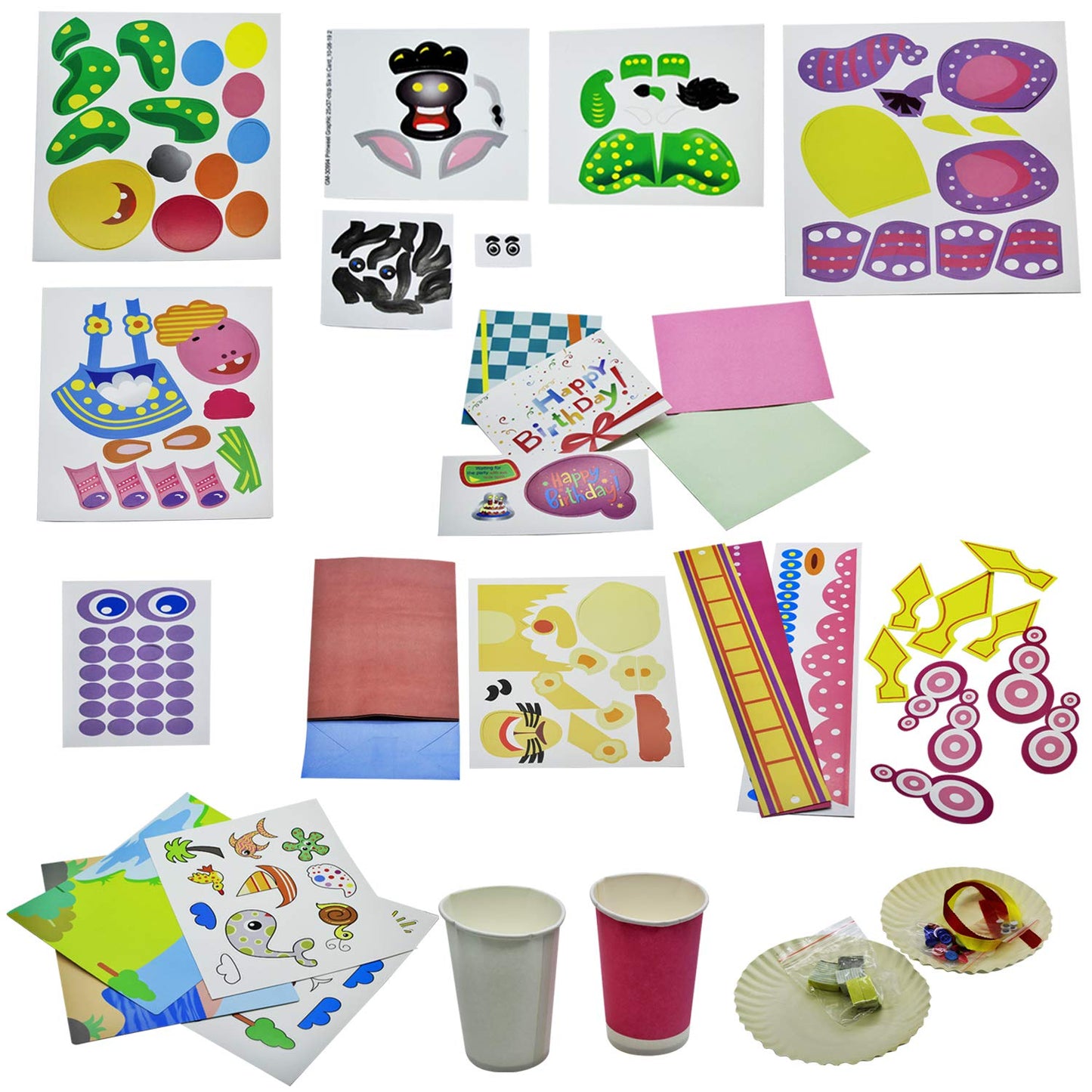 6 in 1 Craft Box, Do-It-Yourself Art & Craft Activity Projects Game Kit for Kids