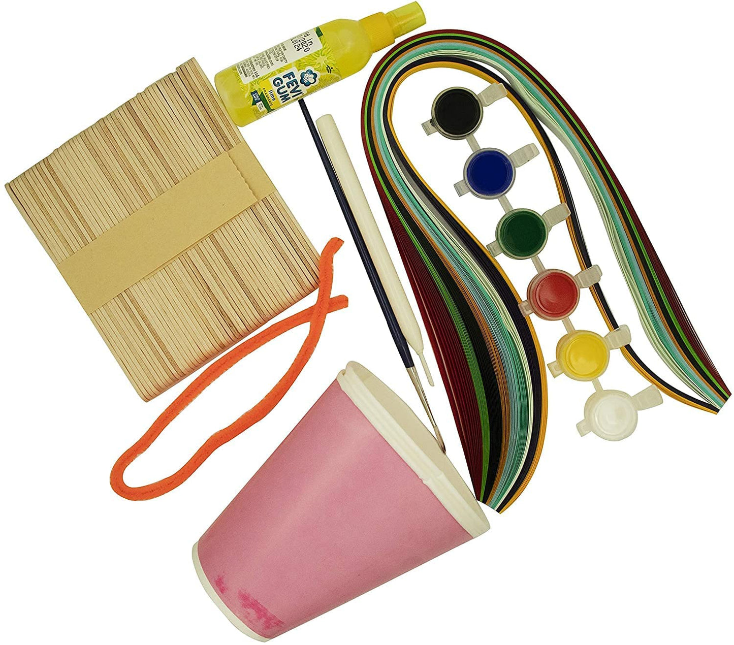 4 in 1 Craft Box Colouring, Candy Game, Paper quilled Game All in one Game for Kids for Girls