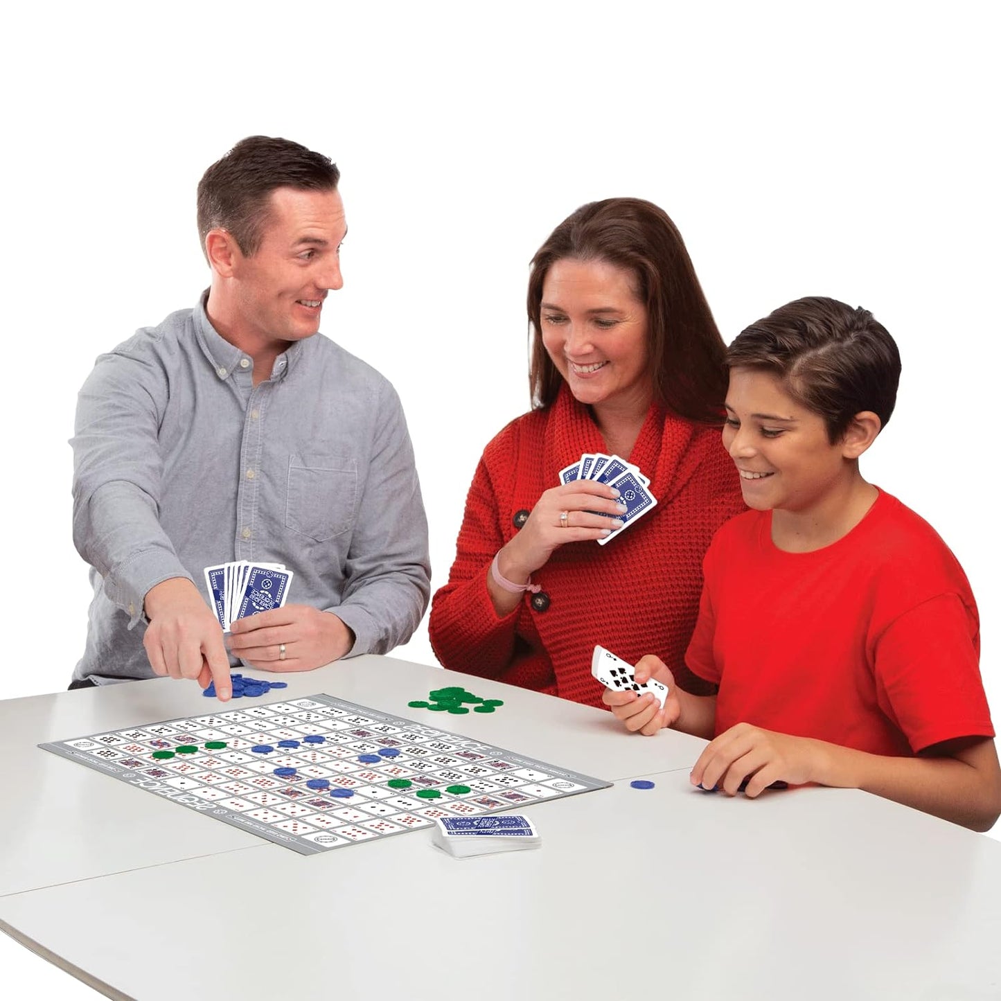 Sequence, Game for The Entire Family, Multicolor,2-12 Players,