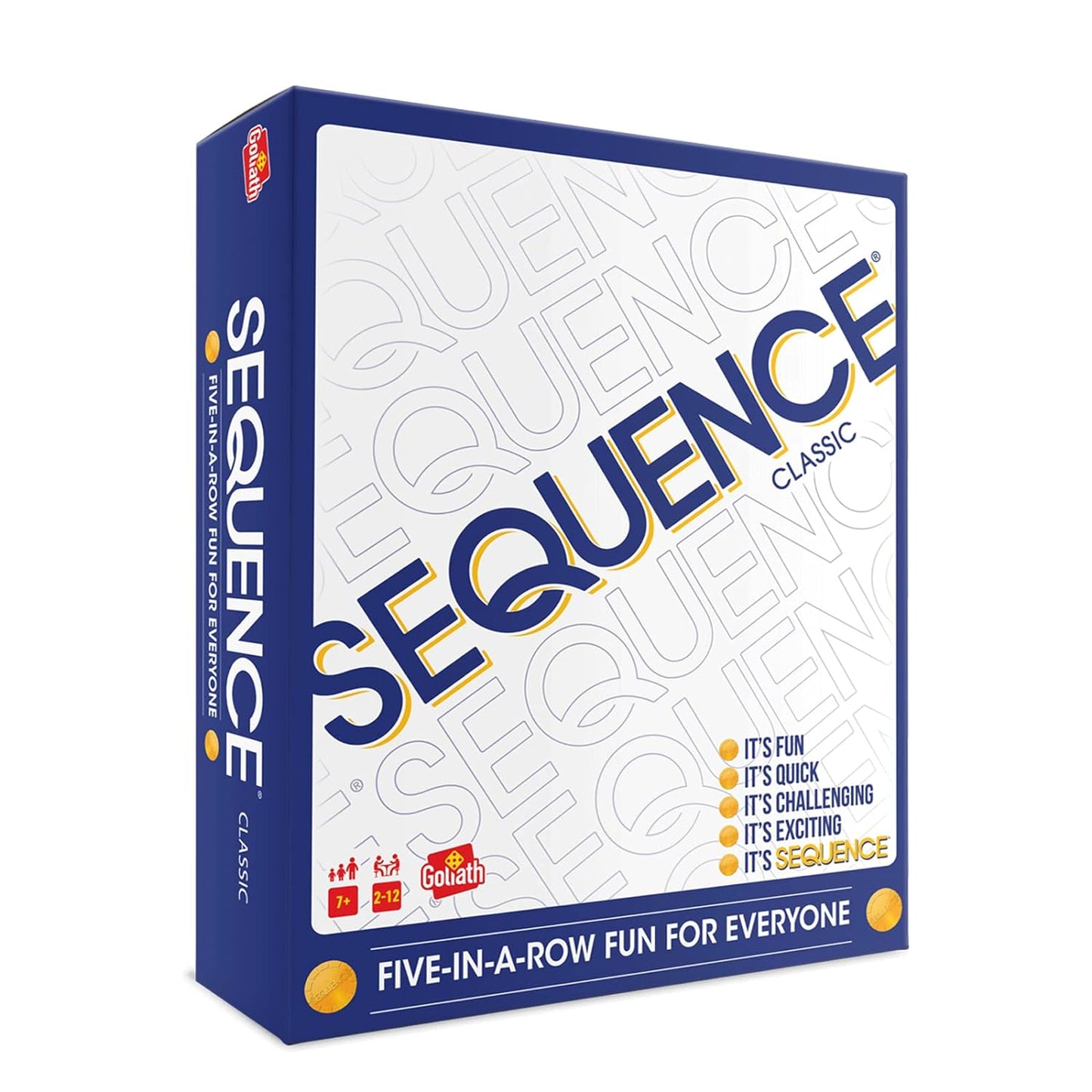 Sequence, Game for The Entire Family, Multicolor,2-12 Players,