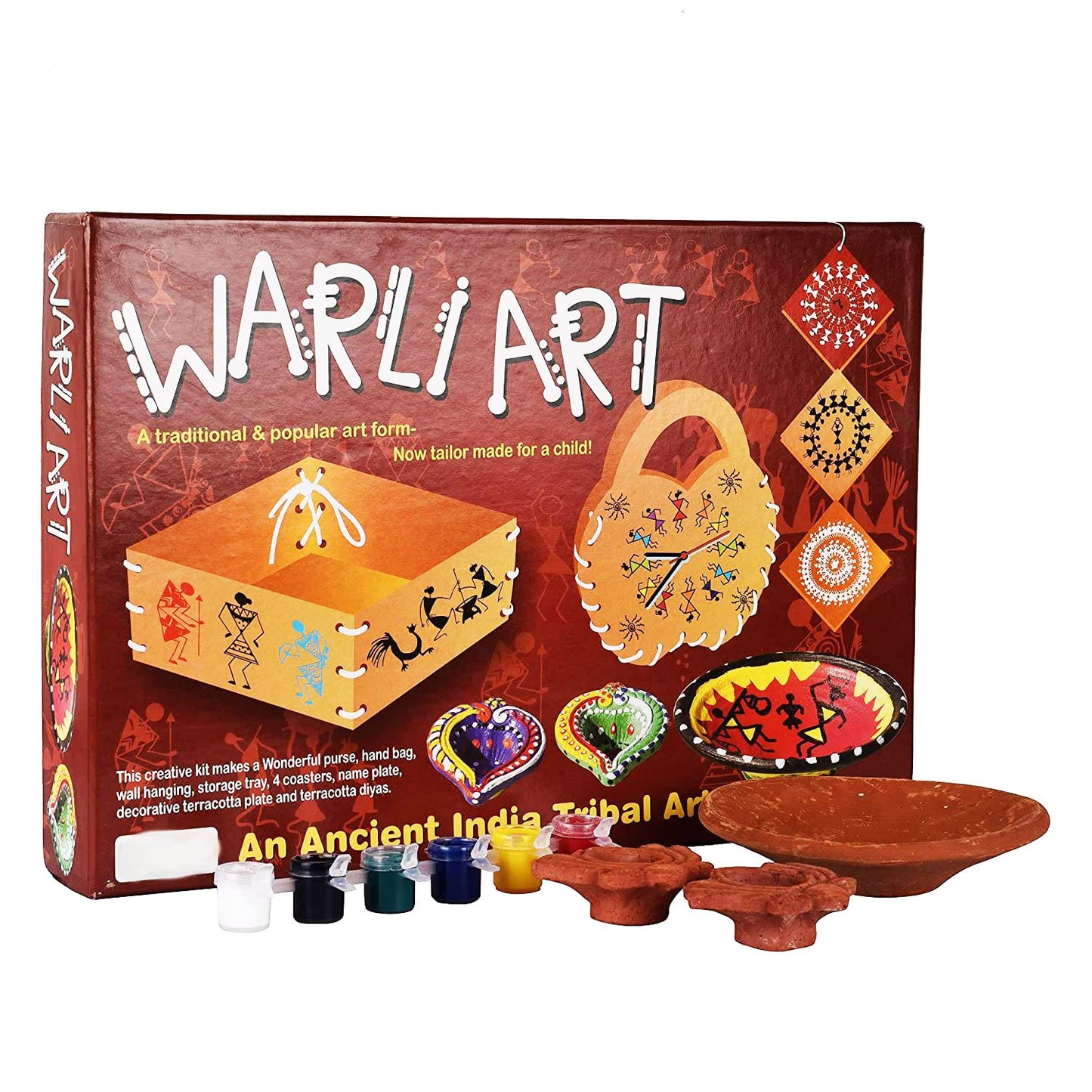 Warli Art Painting Kit | Indian Art Forms Art and Craft DIY Kit | Ancient Indian Tribal Art Kit | Madhubani, Warli, Lippan, Mandala Arts | Great Learning Activity for Kids & Girls