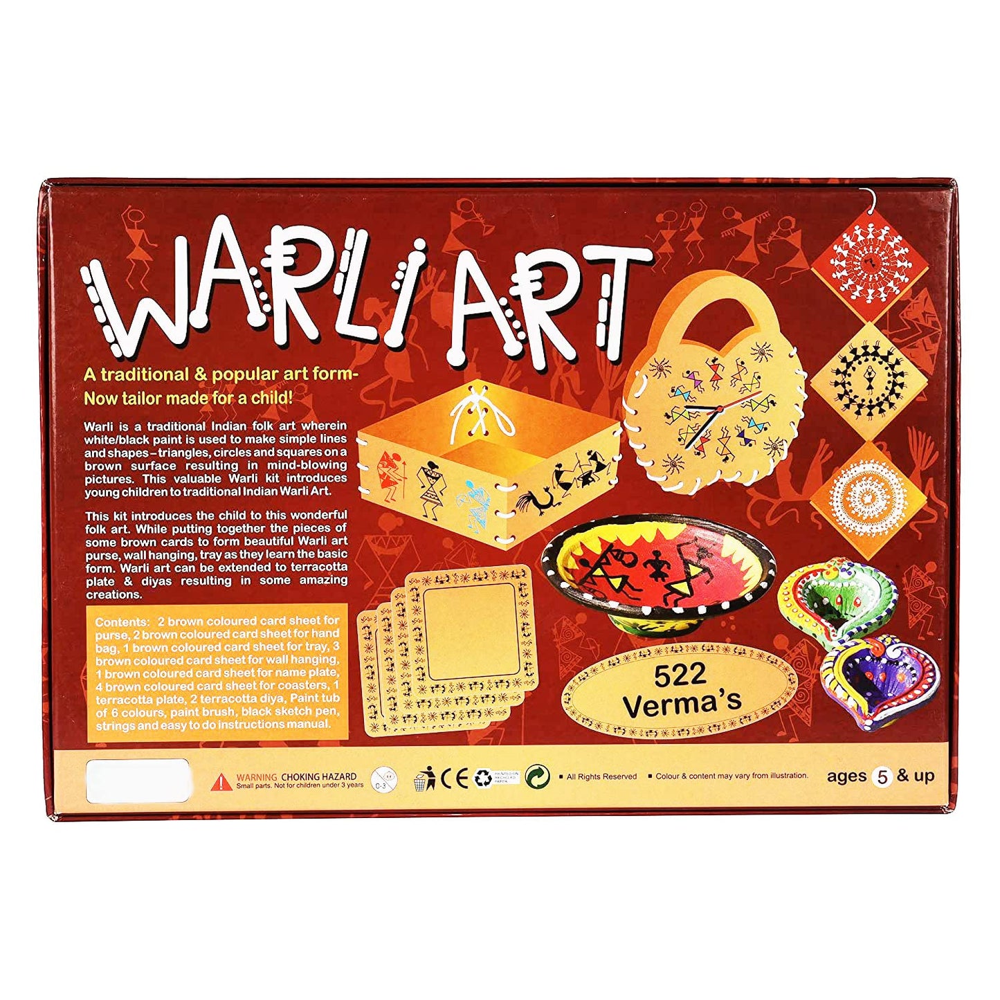 Warli Art Painting Kit | Indian Art Forms Art and Craft DIY Kit | Ancient Indian Tribal Art Kit | Madhubani, Warli, Lippan, Mandala Arts | Great Learning Activity for Kids & Girls