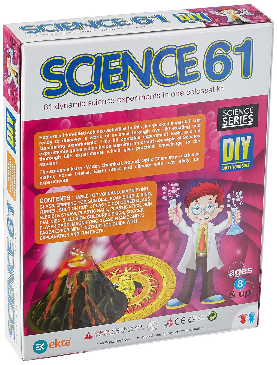 Science Kit (Multicolor, 61 Experiments),for-Ages 8 & up