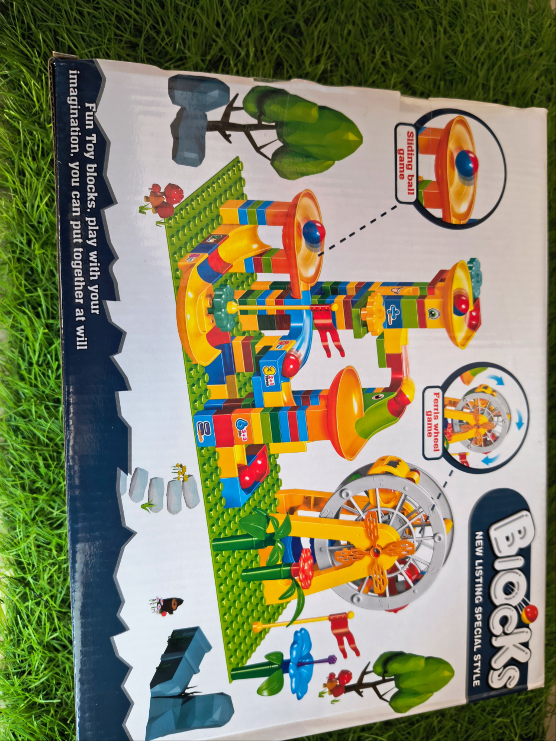 Brain Development Variable Sliding Blocks Building Blocks Assembly Blocks Educational Blocks Toy for Kids Boys Girls 3+ Years Plastic Multicolour- 186 pcs - Toy Temple