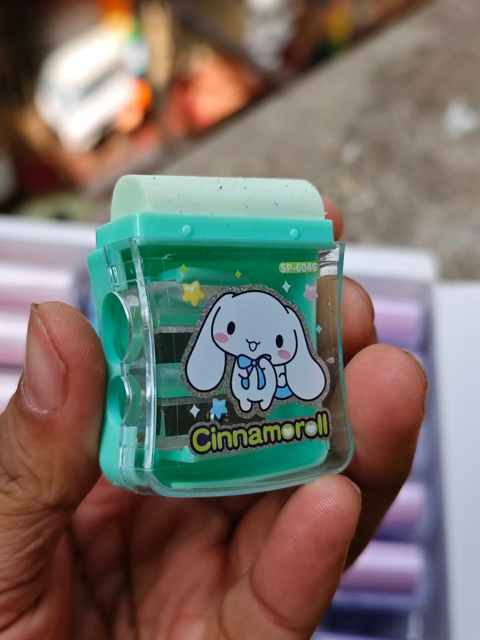 Cute Kitty Shape Pencil Sharpener Double Hole Cartoon Pencil Sharpener & Eraser Gift Prize Pen Planer for Elementary Students pack 1