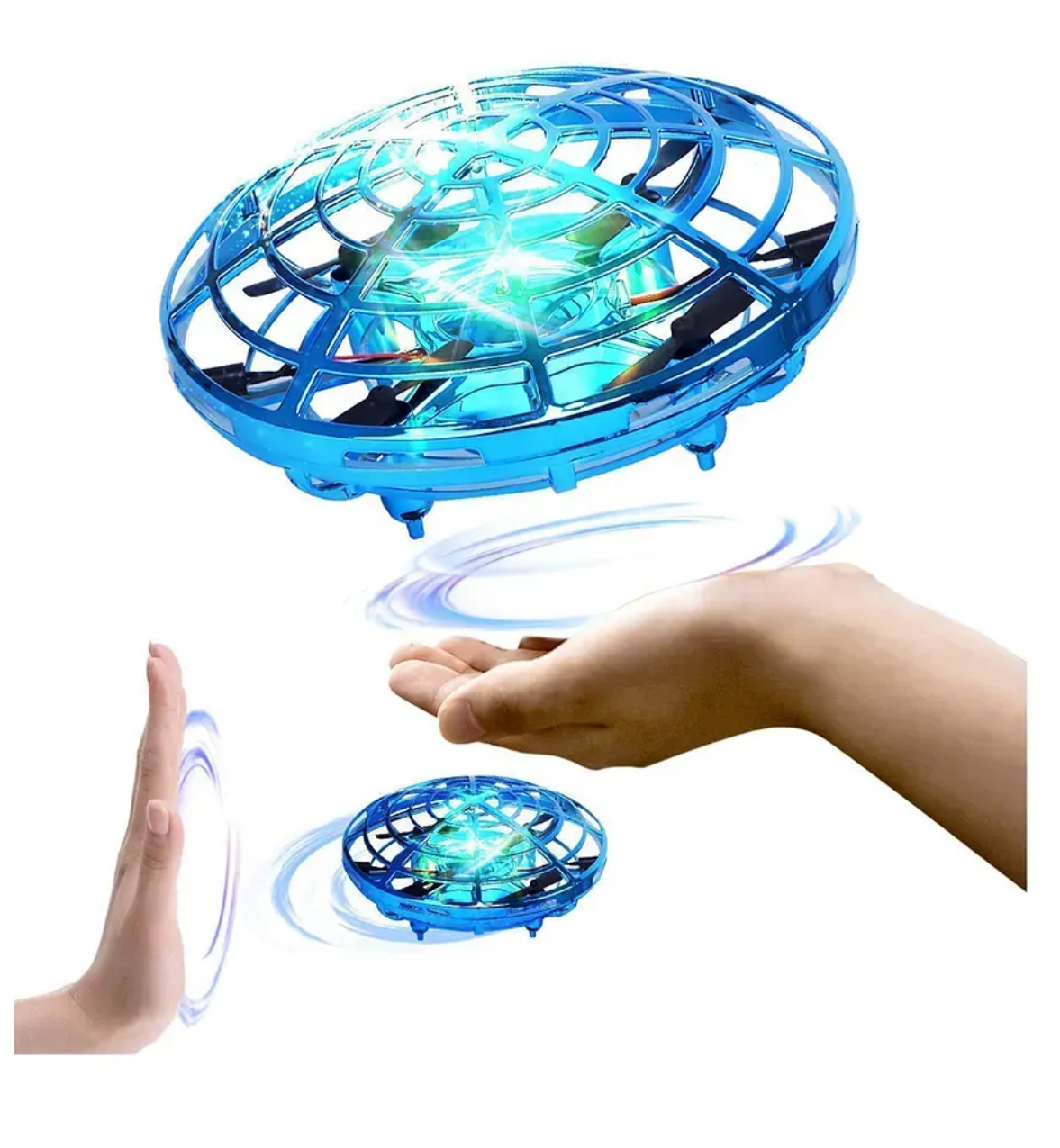 Hand Spinner I Fingertip Upgrade Flight I Mini UFO Drone Flying Spinner I Gyro Flying Spinner Decompression Toy for Adult and Kids Multicolor - Toy Temple