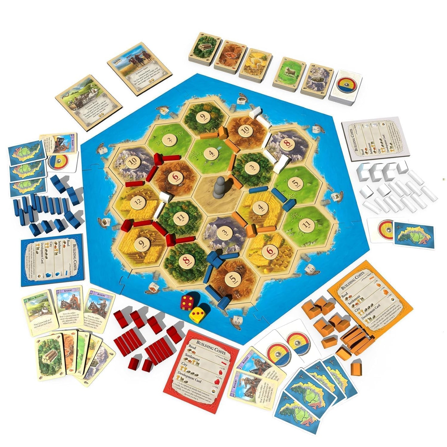 Catan Cardboard Mayfair Games 5th Edition | Board Game for Adults and Family | Adventure Board Game | Suitable Ages | for 3 to 4 Players Average
