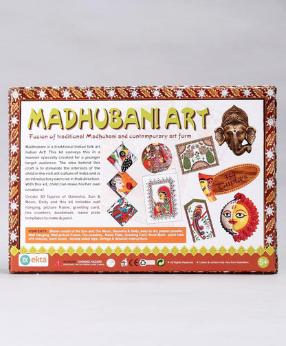 Madhubani Art Kit Brown |Fun and Learningg Games for Kids and Childrens, Edu-cational Toy, Classic Board Games for Kids Boys and girls (Multi color)